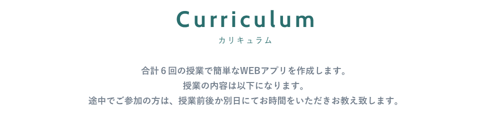 Curriculum